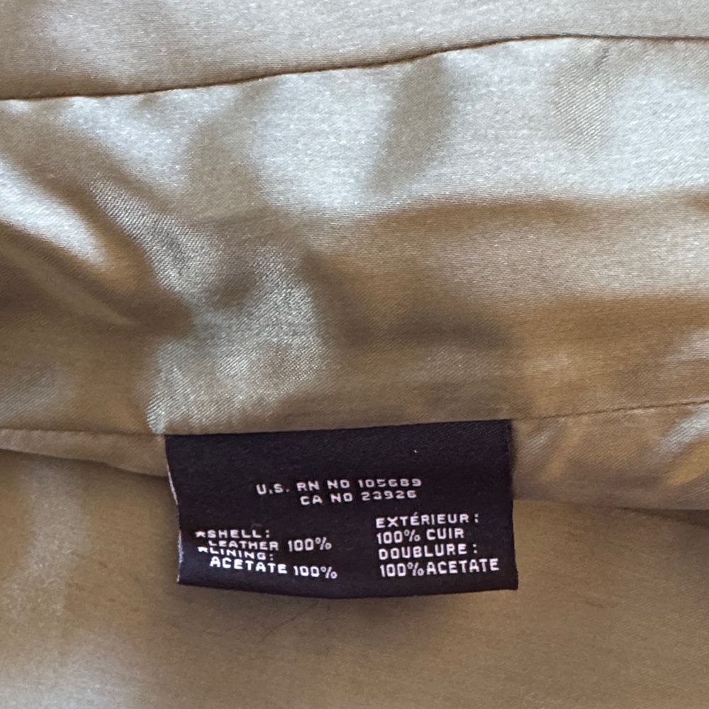Vintage Pasha & Jo Leather Coat Olive Green Size M - Picture 9 of 14